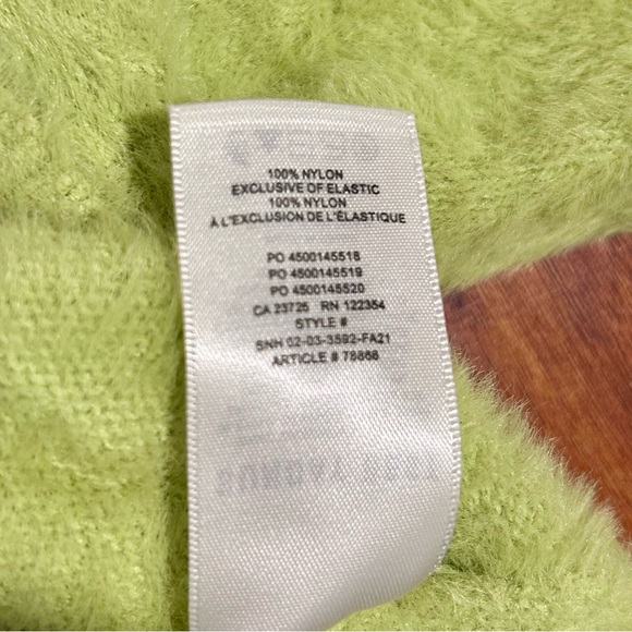 Aritzia Sunday Best Green Shaggy Cropped Cardigan - Picture 4 of 4